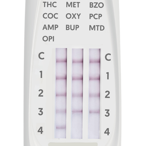 Negative results can be ready in as little as 60 seconds. Make sure lines are completed developed before reading the rapid result.